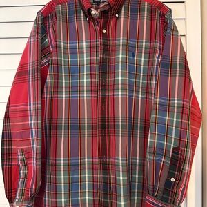 Polo by Ralph Lauren Men's Red Plaid Shirt